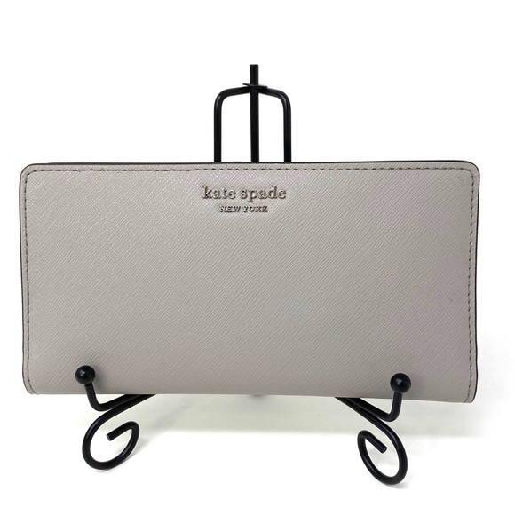 kate spade Handbags - Kate♠️Spade Large Slim Bifolder Wallet Camero Grey